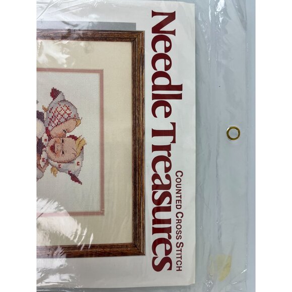 JCA Needle Treasures Counted Cross Stitch Kit "Telling Her Secret" MJ Hummel NEW - Picture 5 of 7